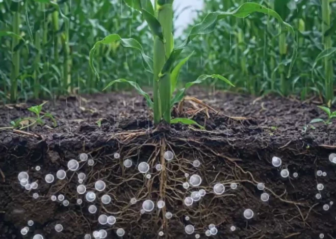 Улучшение структуры почвы с гидрогелем