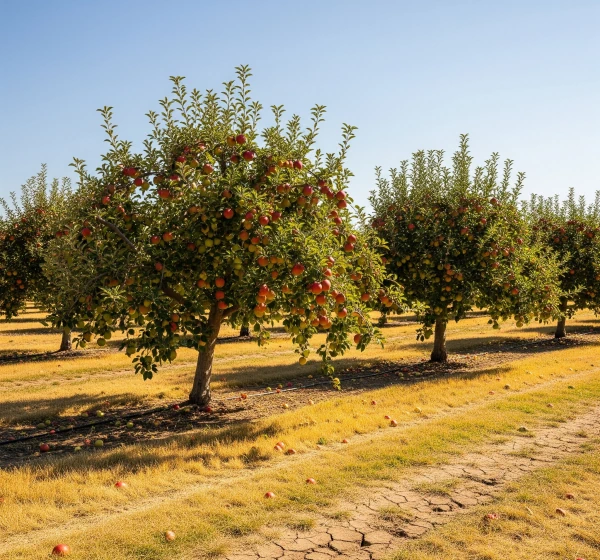 Плодовые деревья, защищенные от засухи