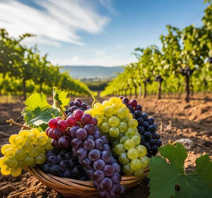 Гроздья качественного винограда